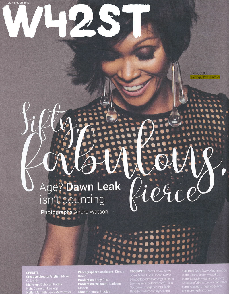 Fifty, Fabulous and Fierce, Laruicci in W42st Magazine