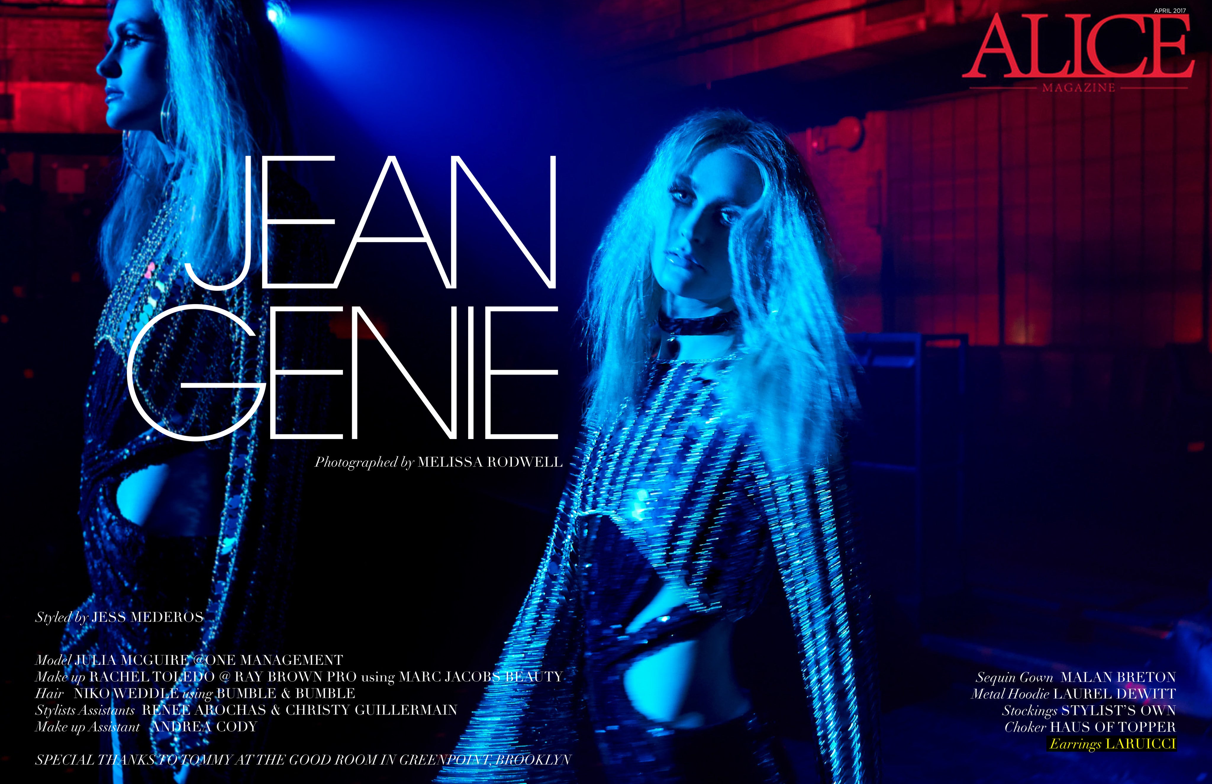 "Jean Genie" LARUICCI in Alice Magazine!