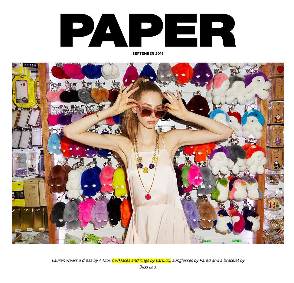 "Meet model BFF's Lauren and Estelle" LARUICCI in Paper Magazine!