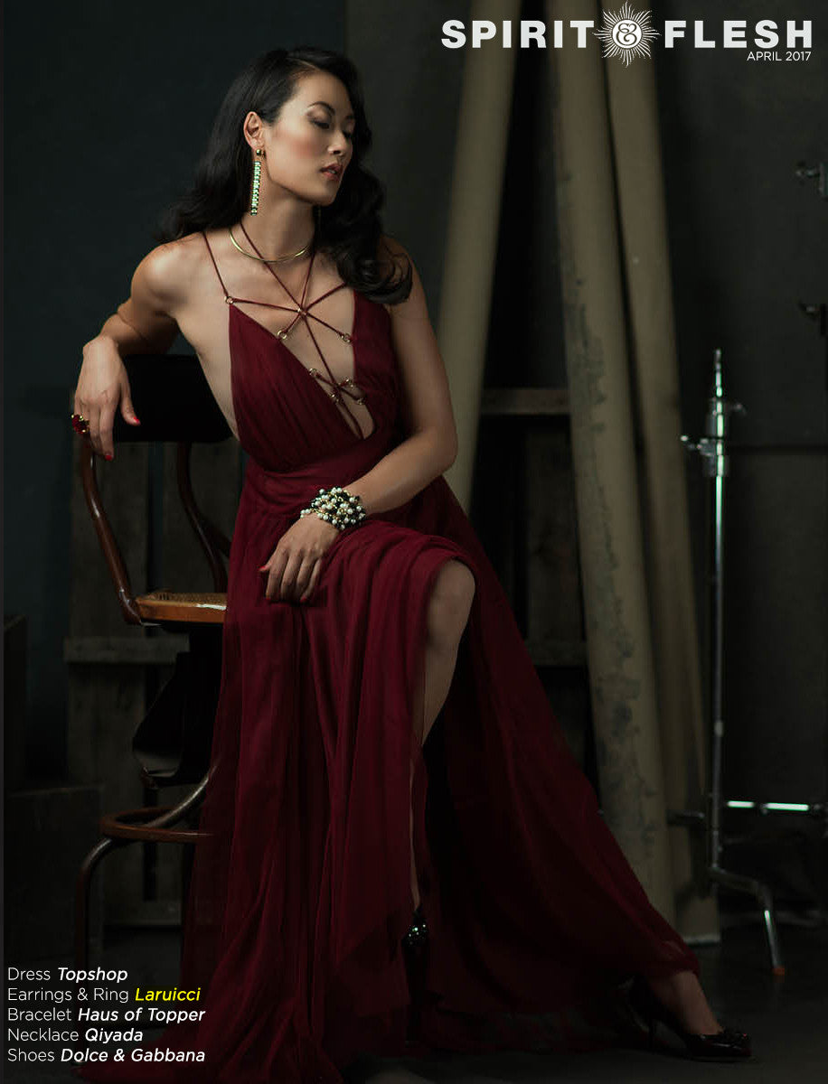 Olivia Cheng in LARUICCI, Spirit & Flesh Magazine!