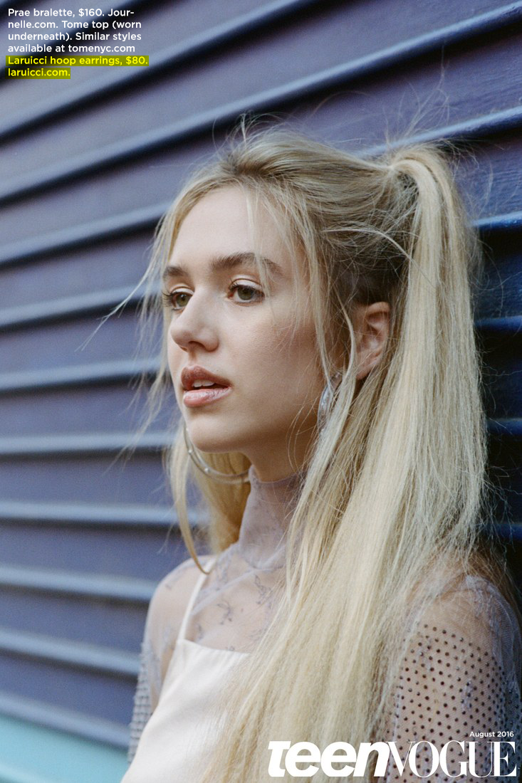 Delilah Belle Hamlin wearing Laruicci  in Teen Vogue!