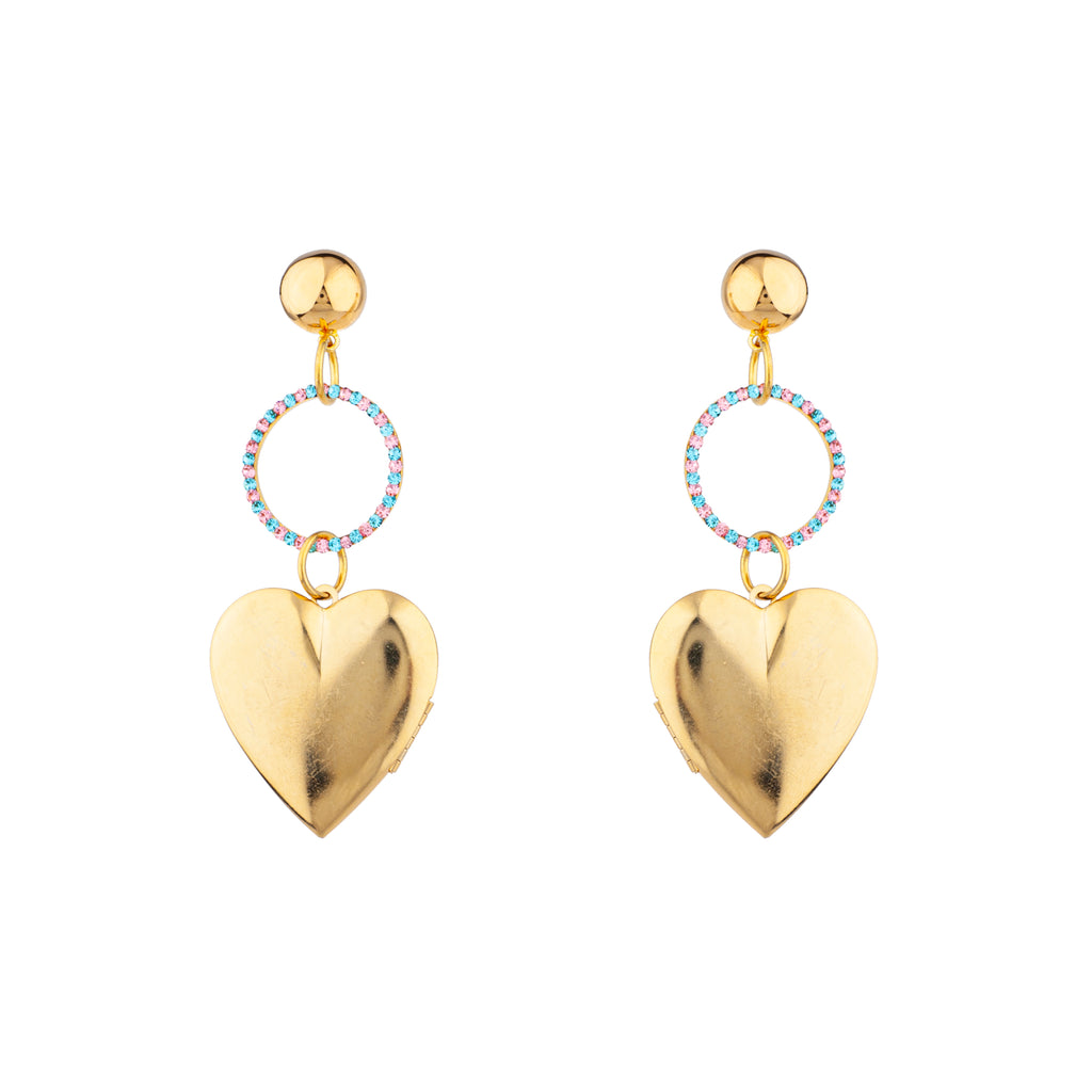 COMET HEART EARRINGS