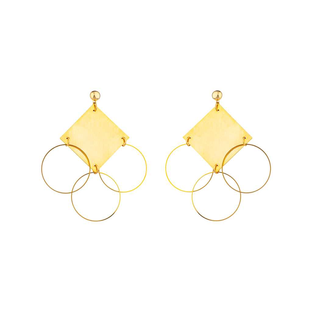 GEOMETRIC PANEL EARRINGS