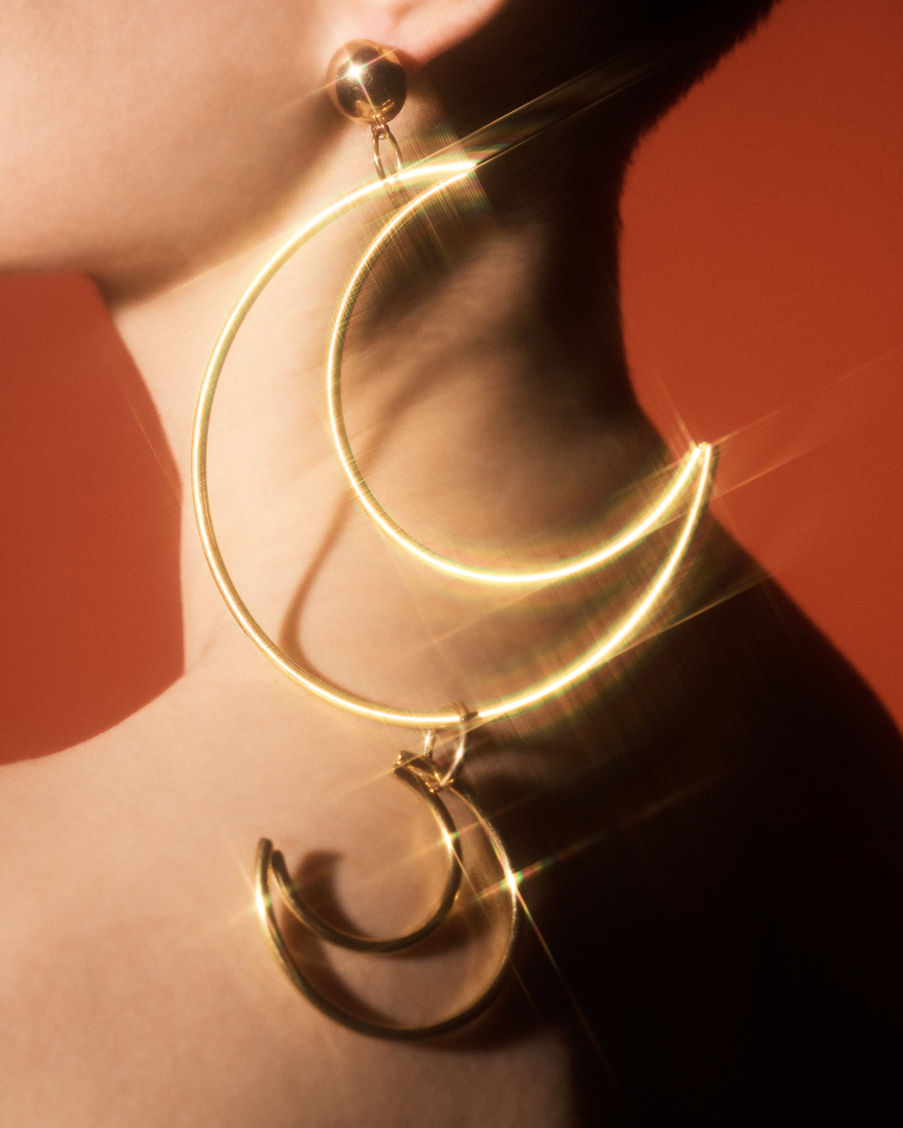 BOUCLES D'OREILLES MORSURE AU CLAIR DE LUNE