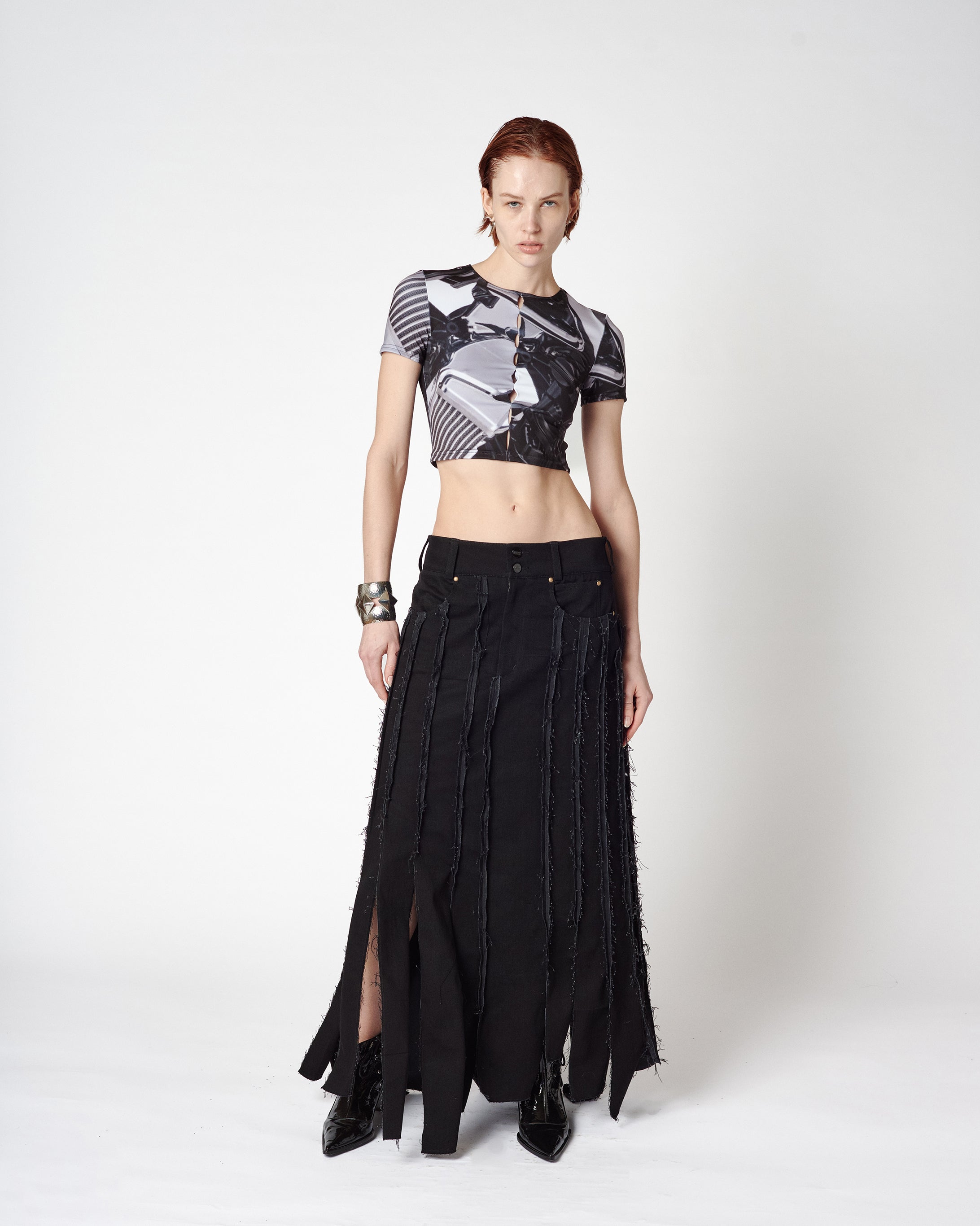 MAXI DENIM SKIRT