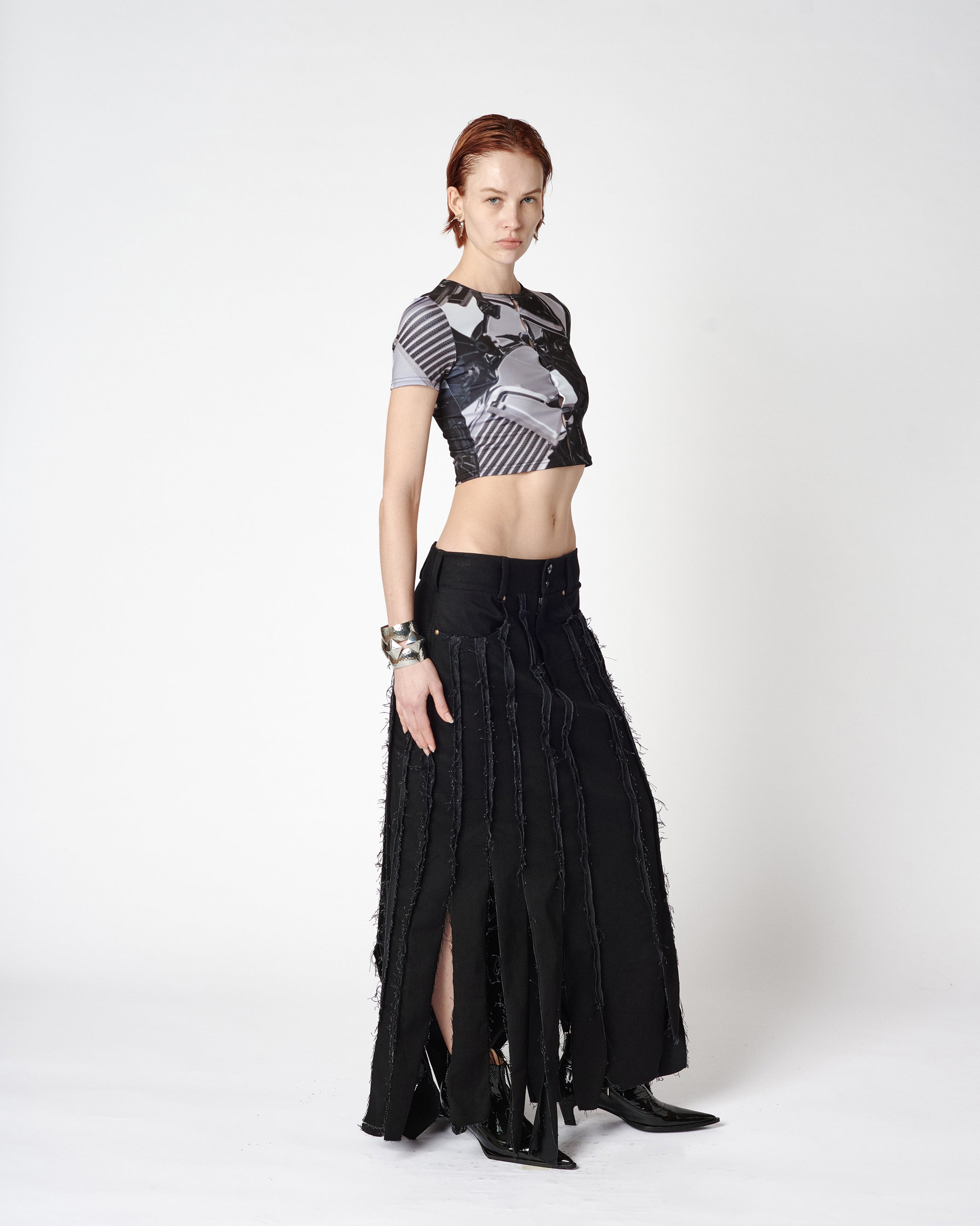 MAXI DENIM SKIRT