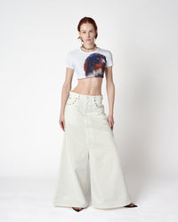 DENIM WIDE PANTS
