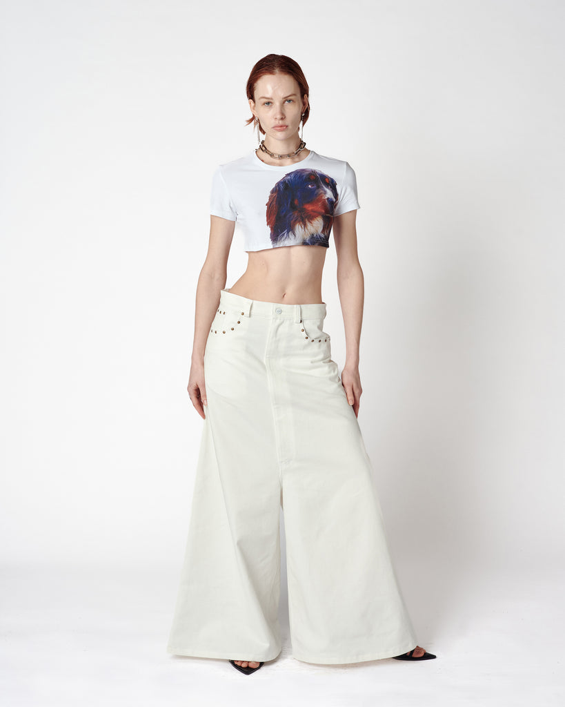 DENIM WIDE PANTS