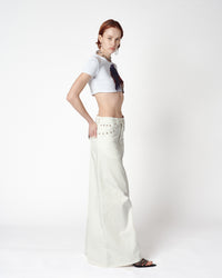 DENIM WIDE PANTS