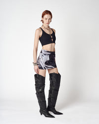 PRINTED MINI SKIRT