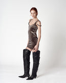 MINI-ROBE EN VELOURS