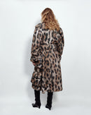 MULTI POCKET TRENCH COAT LEOPARD PRINT