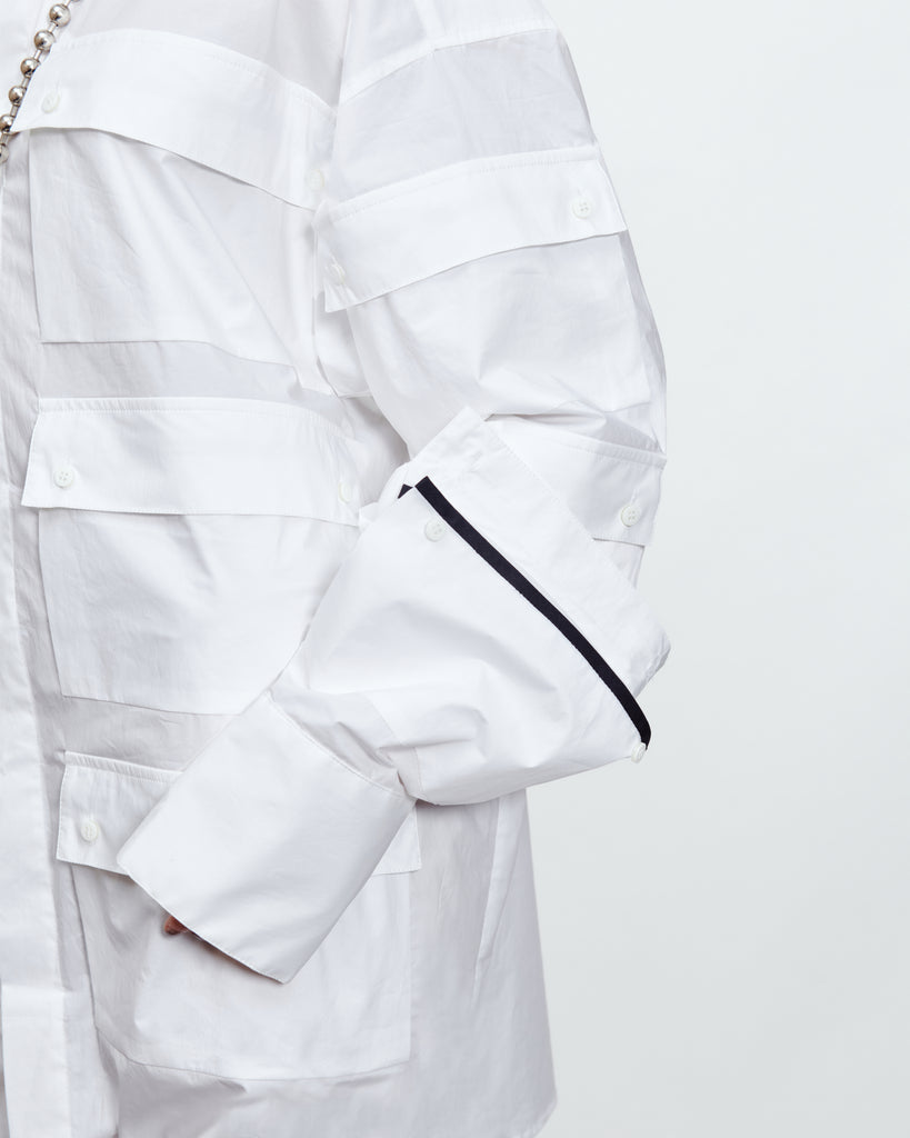 MULTI POCKET SHIRT DRESS