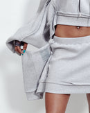PANELED MINI SKIRT