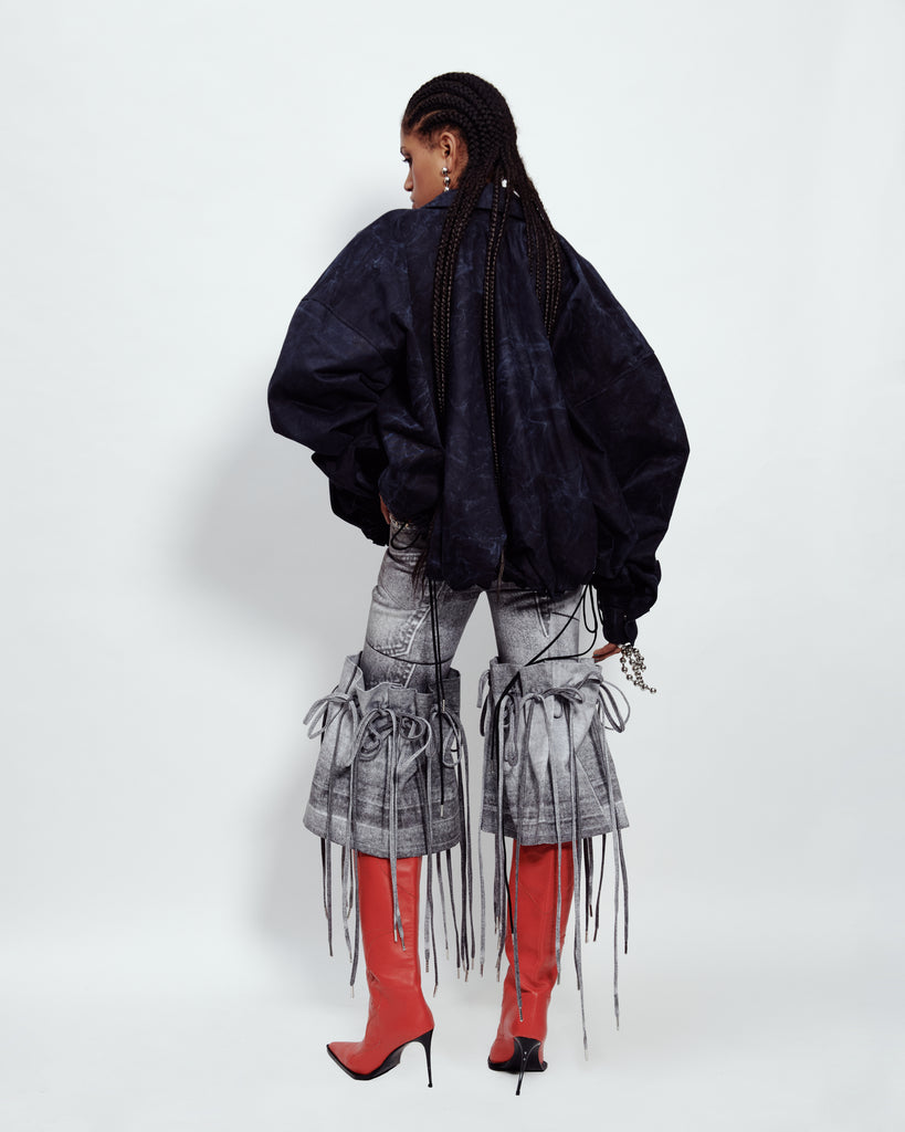 LAYERED CAPRI SHORTS