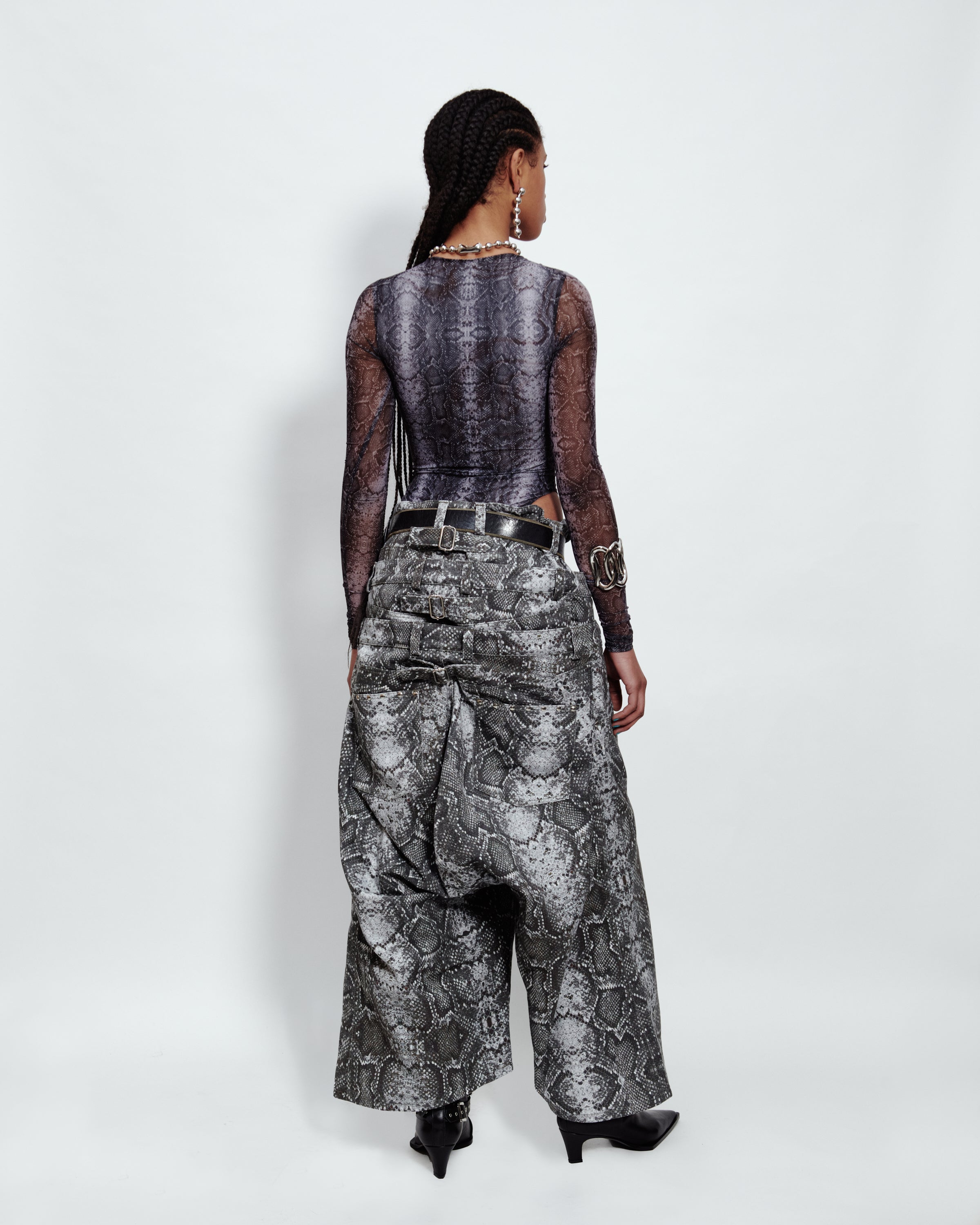 SNAKE PRINT BODYSUIT