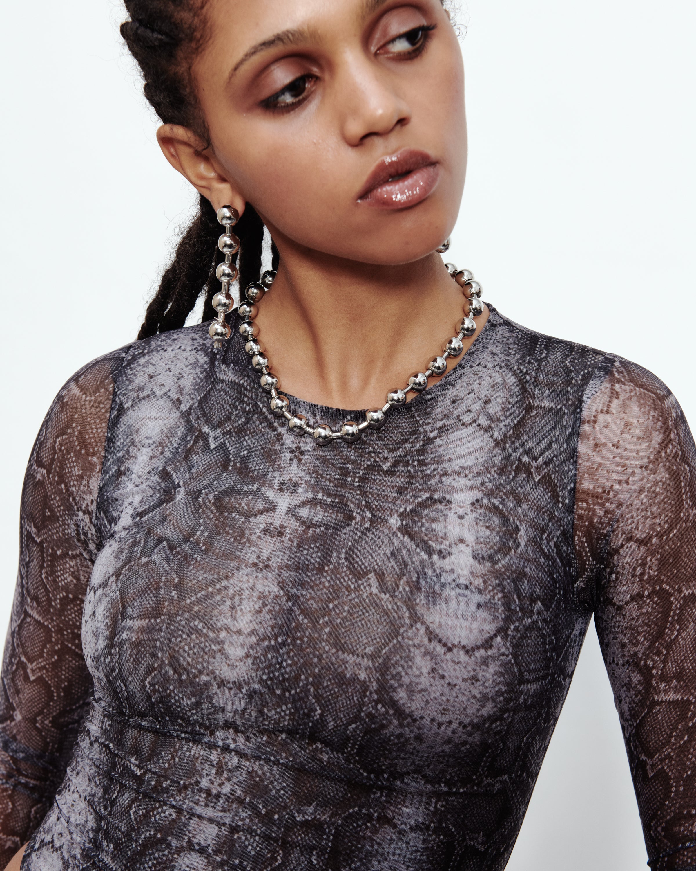 SNAKE PRINT BODYSUIT