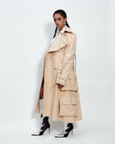 Trench-coat multi-poches