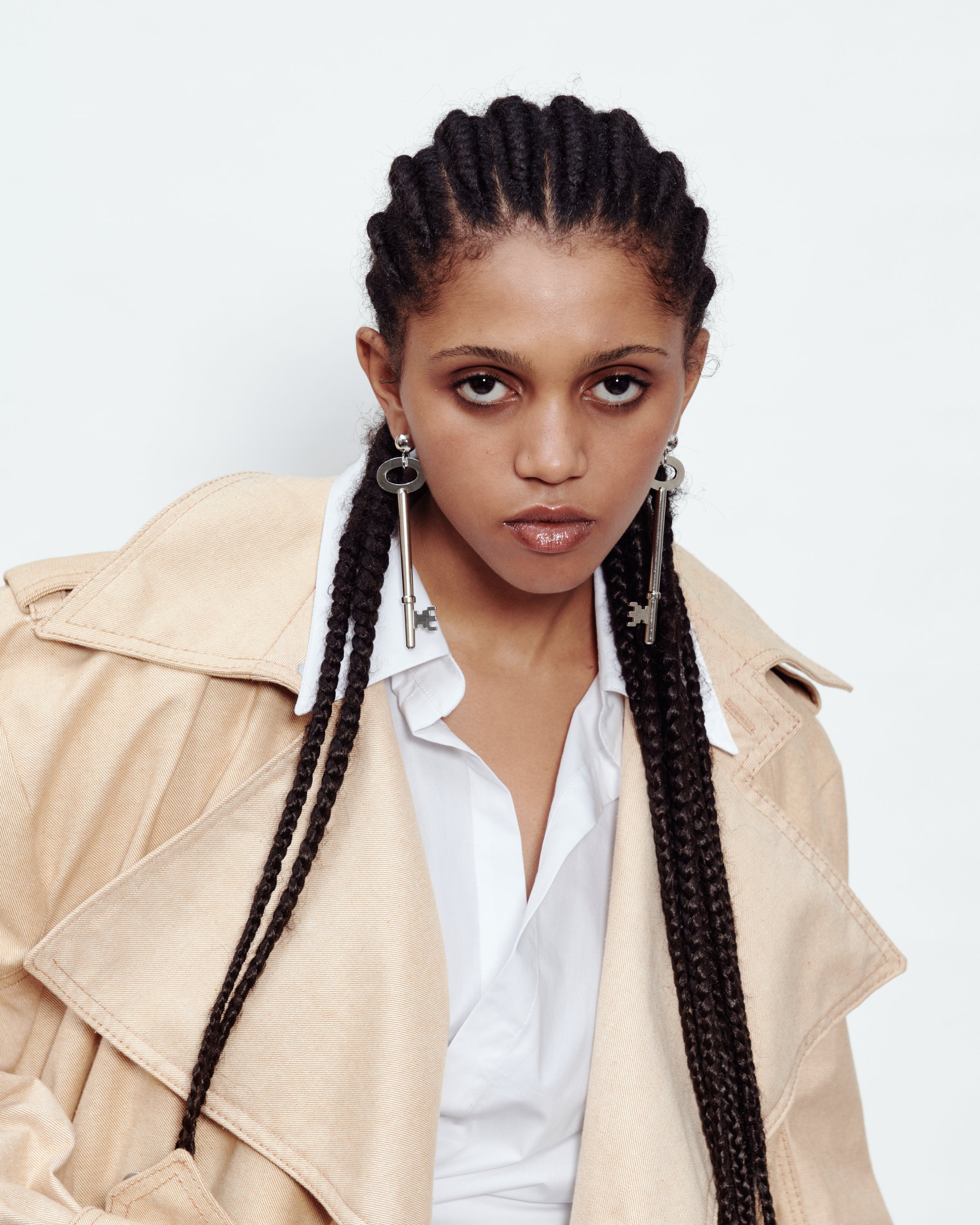 Trench-coat multi-poches
