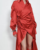 WRAP SHIRT DRESS