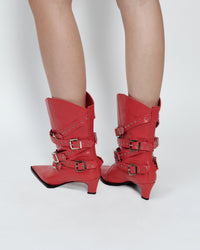 BUCKLE BELT BOOTS