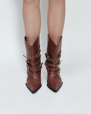 BUCKLE BELT BOOTS