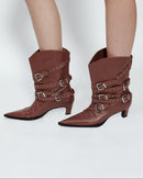BUCKLE BELT BOOTS