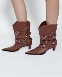 BUCKLE BELT BOOTS