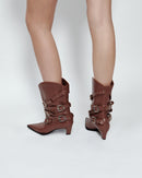BUCKLE BELT BOOTS