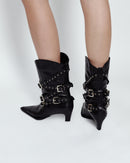 BUCKLE BELT BOOTS