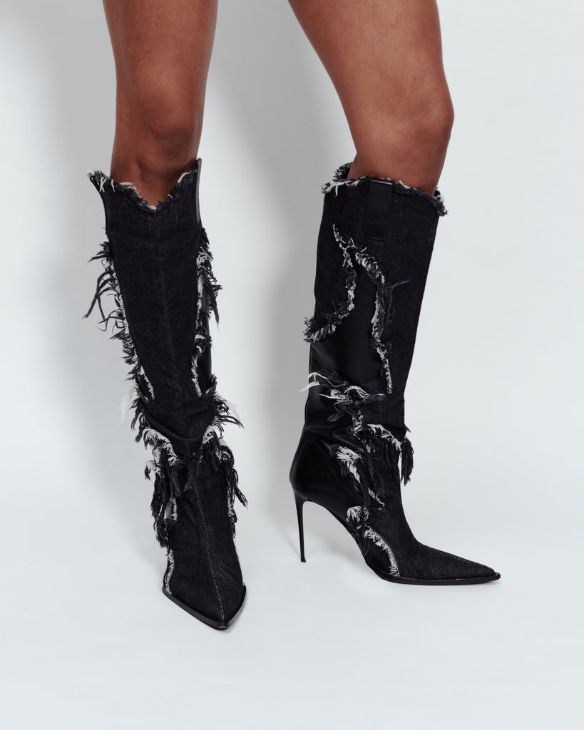 POINTED STILETTO BOOTS