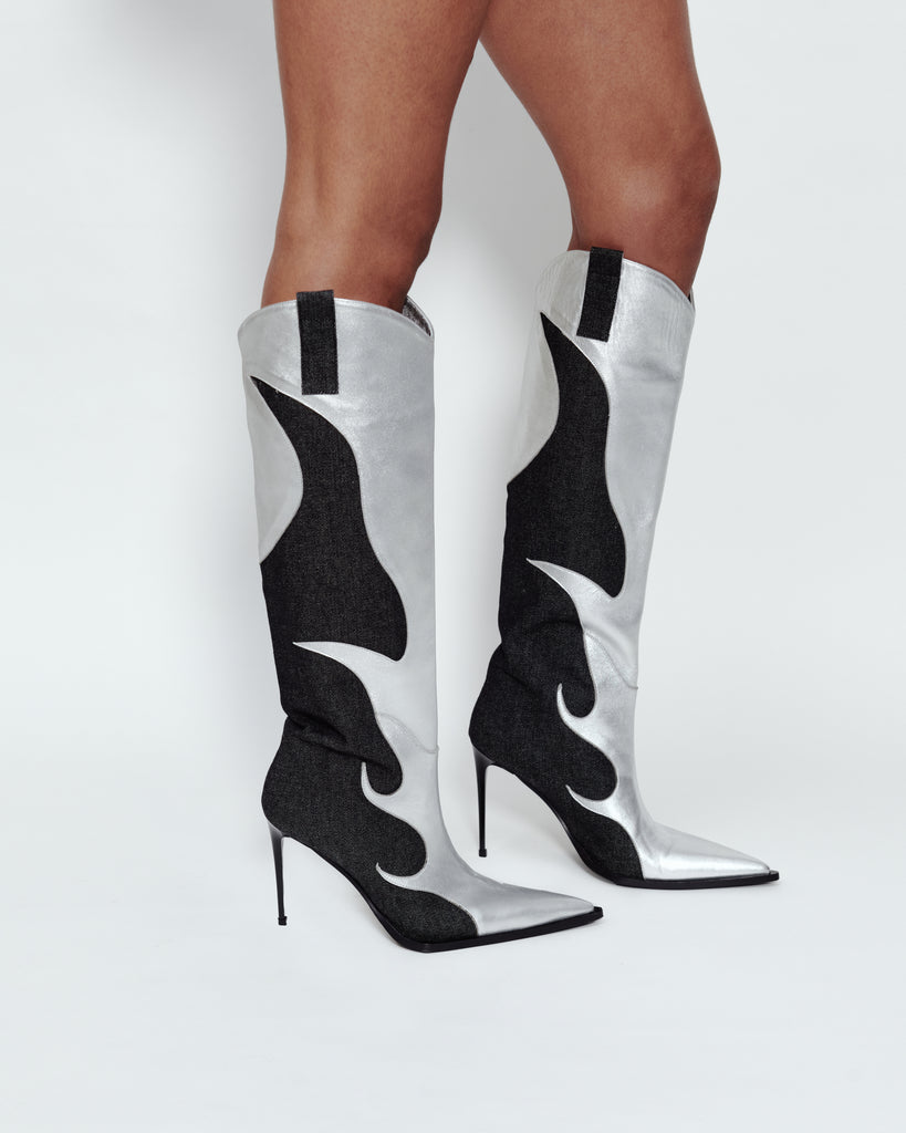FLAME STILETTO BOOTS