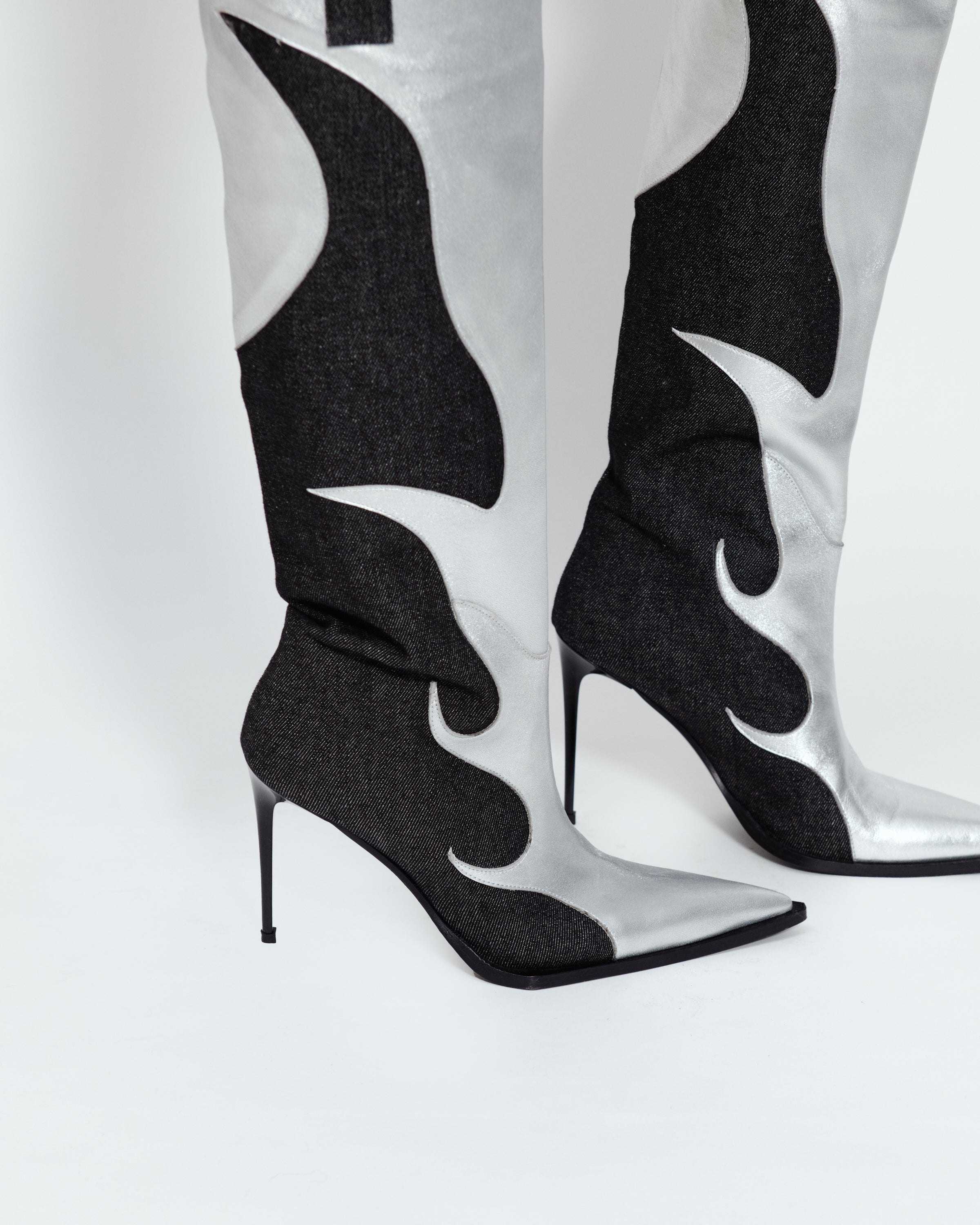 FLAME STILETTO BOOTS