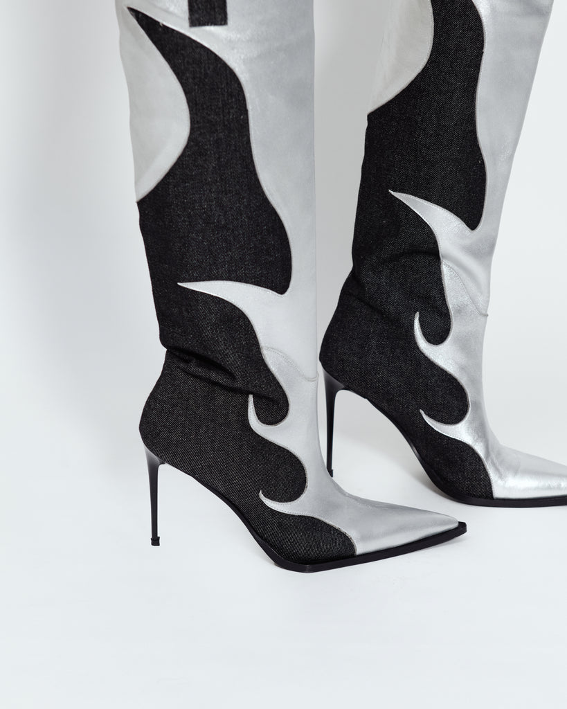 FLAME STILETTO BOOTS