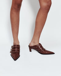 BUCKLE BELT MULES