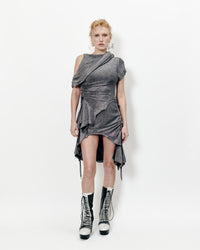 ROBE COURTE ASYMÉTRIQUE