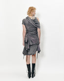ROBE COURTE ASYMÉTRIQUE