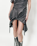 ROBE COURTE ASYMÉTRIQUE