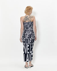 ROBE IMPRIMÉE SANS BRETELLES