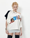 ROBE T-SHIRT IMPRIMÉE LOGO DEUX SENS
