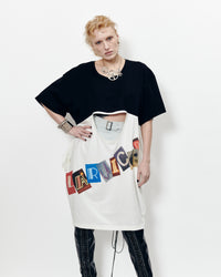 ROBE T-SHIRT IMPRIMÉE LOGO DEUX SENS