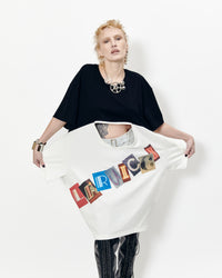 ROBE T-SHIRT IMPRIMÉE LOGO DEUX SENS