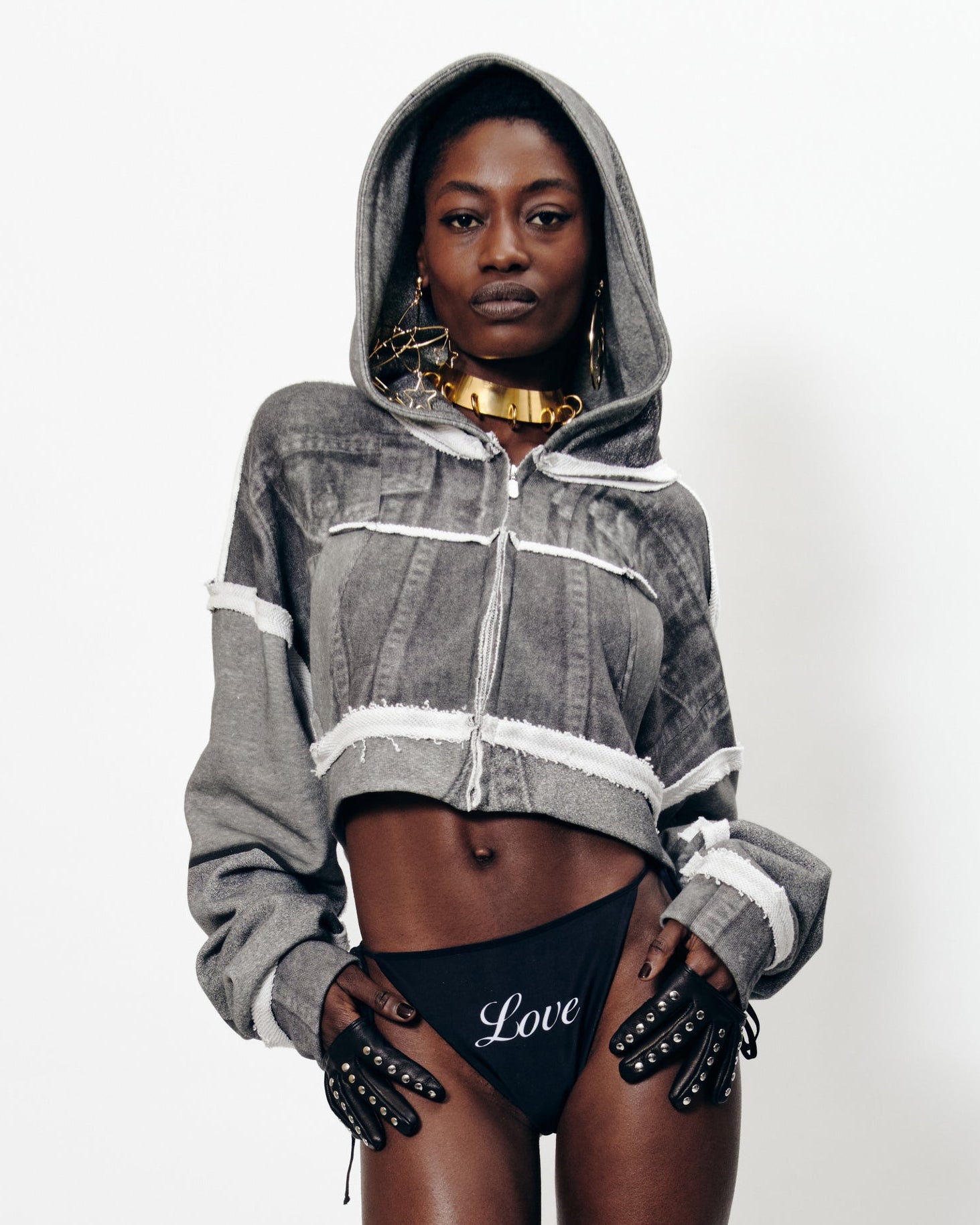 SWEAT À CAPUCHE ZIPPÉ IMPRIMÉ