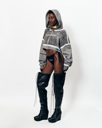 SWEAT À CAPUCHE ZIPPÉ IMPRIMÉ