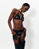 HAUT ET BAS DE BIKINI IMPRIMÉ « LIVE LAUGH LOVE »