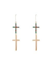 BOUCLES D'OREILLES PRIÈRE DE CRISTAL