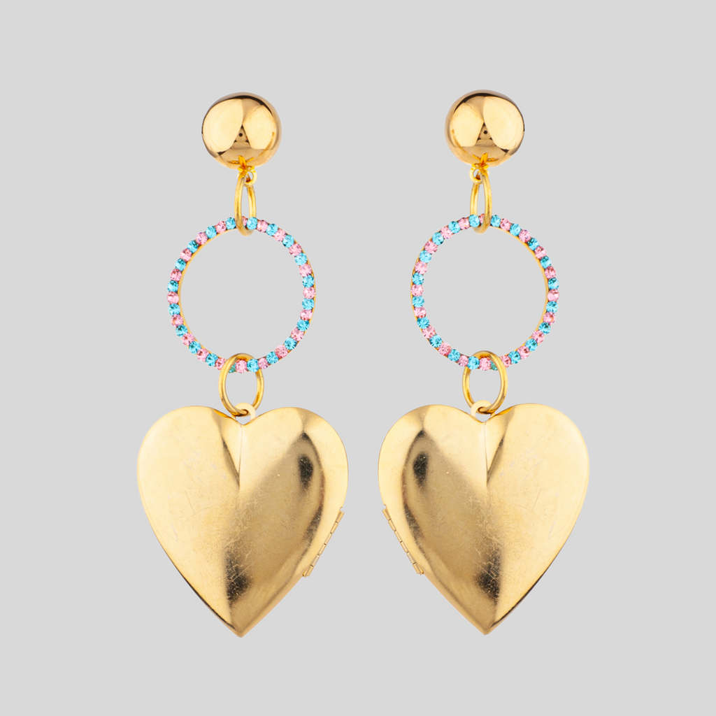 COMET HEART EARRINGS