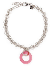 COLLIER LAC ROSE