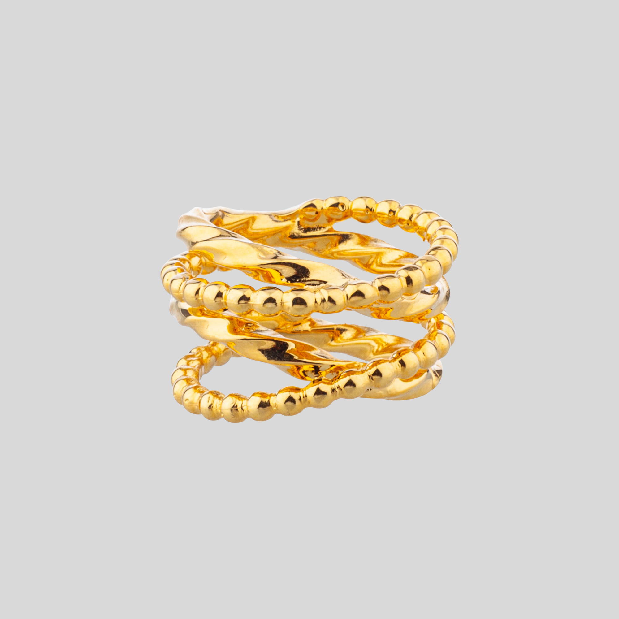 TWISTED WAVE RING