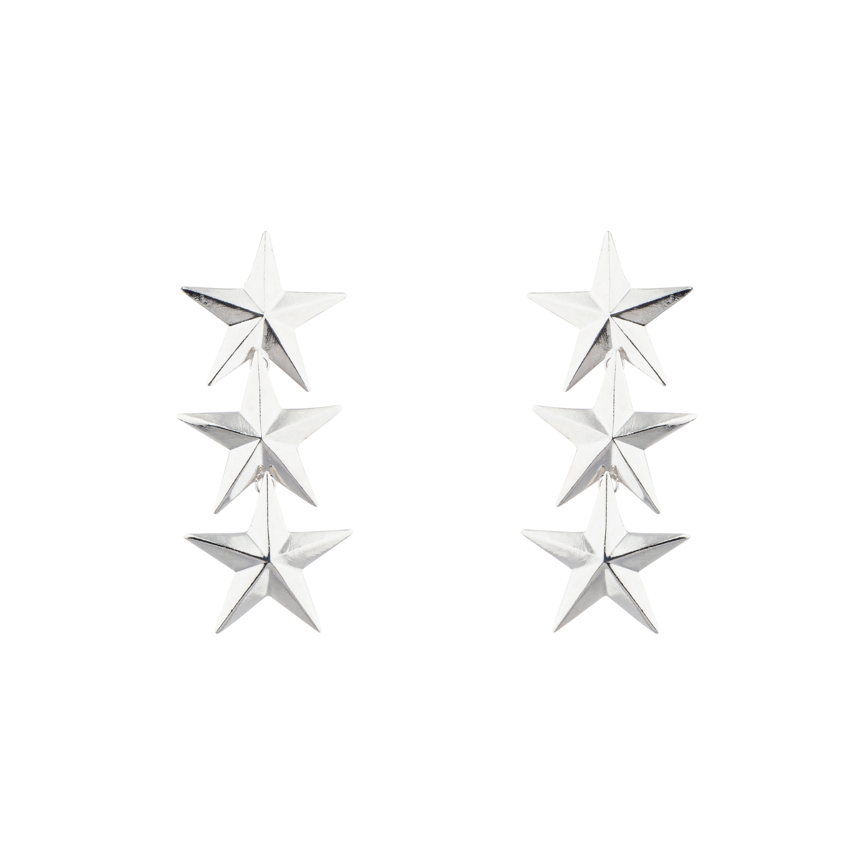 COWBOY TRI STAR EARRINGS